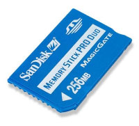 Sandisk Memory Stick PRO Duo 256 mb (SDMSPD-256-E10M)